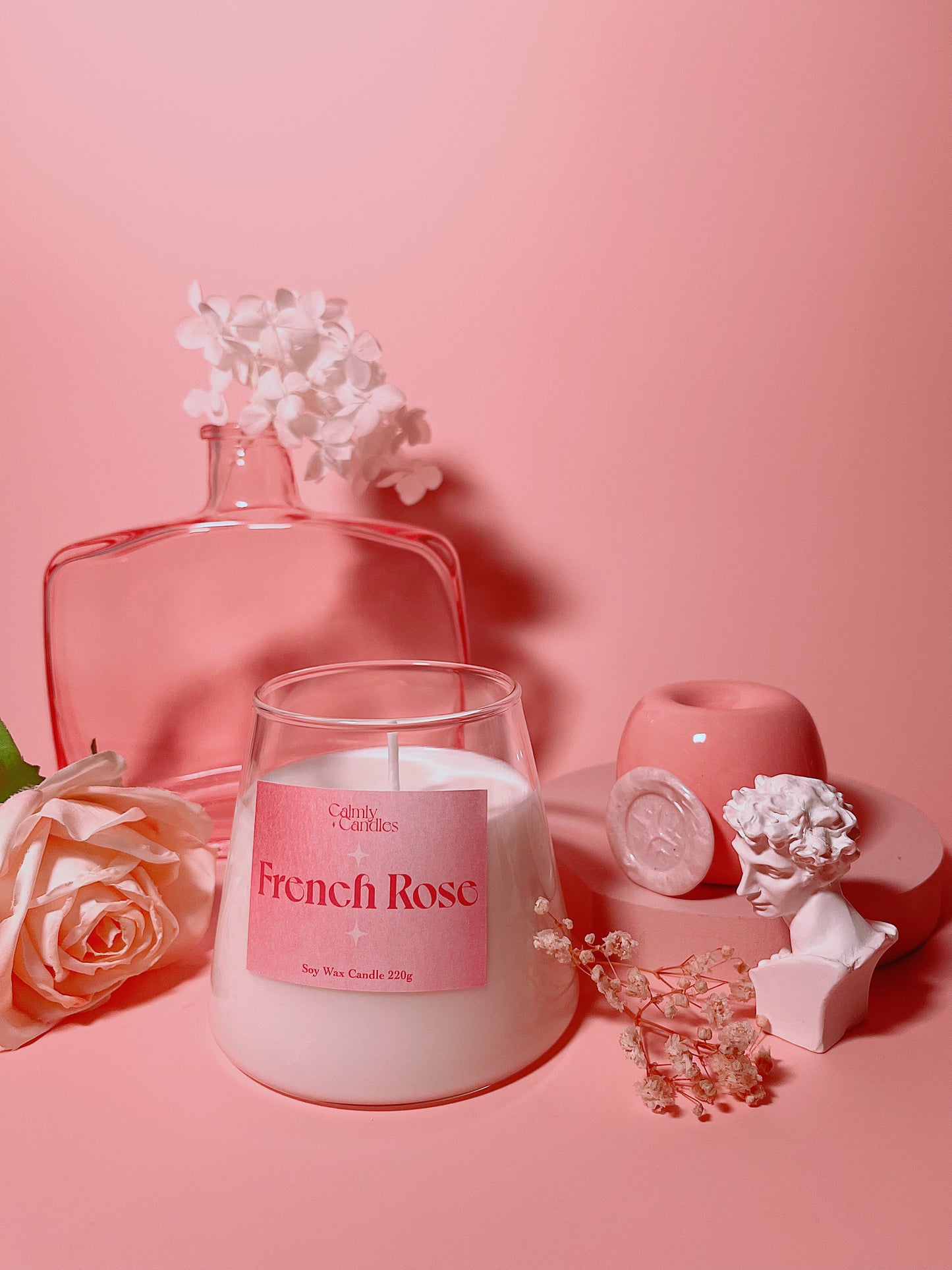 Essential Aroma Candle - French Rose 就是味道很香的蠟燭 - 法國玫瑰