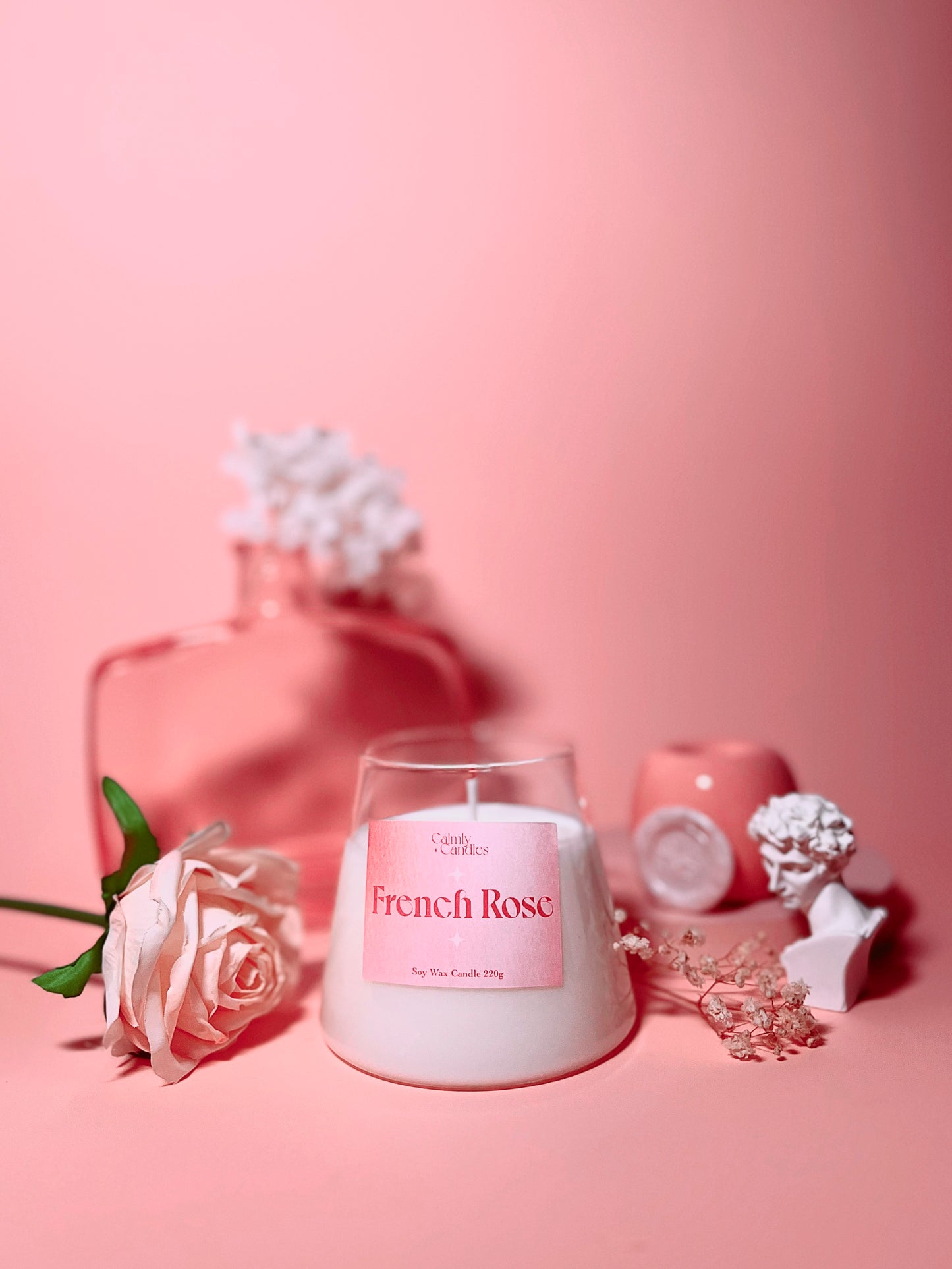 Essential Aroma Candle - French Rose 就是味道很香的蠟燭 - 法國玫瑰