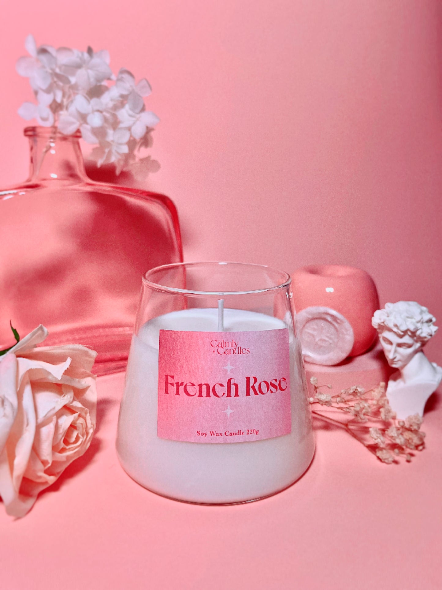 Essential Aroma Candle - French Rose 就是味道很香的蠟燭 - 法國玫瑰