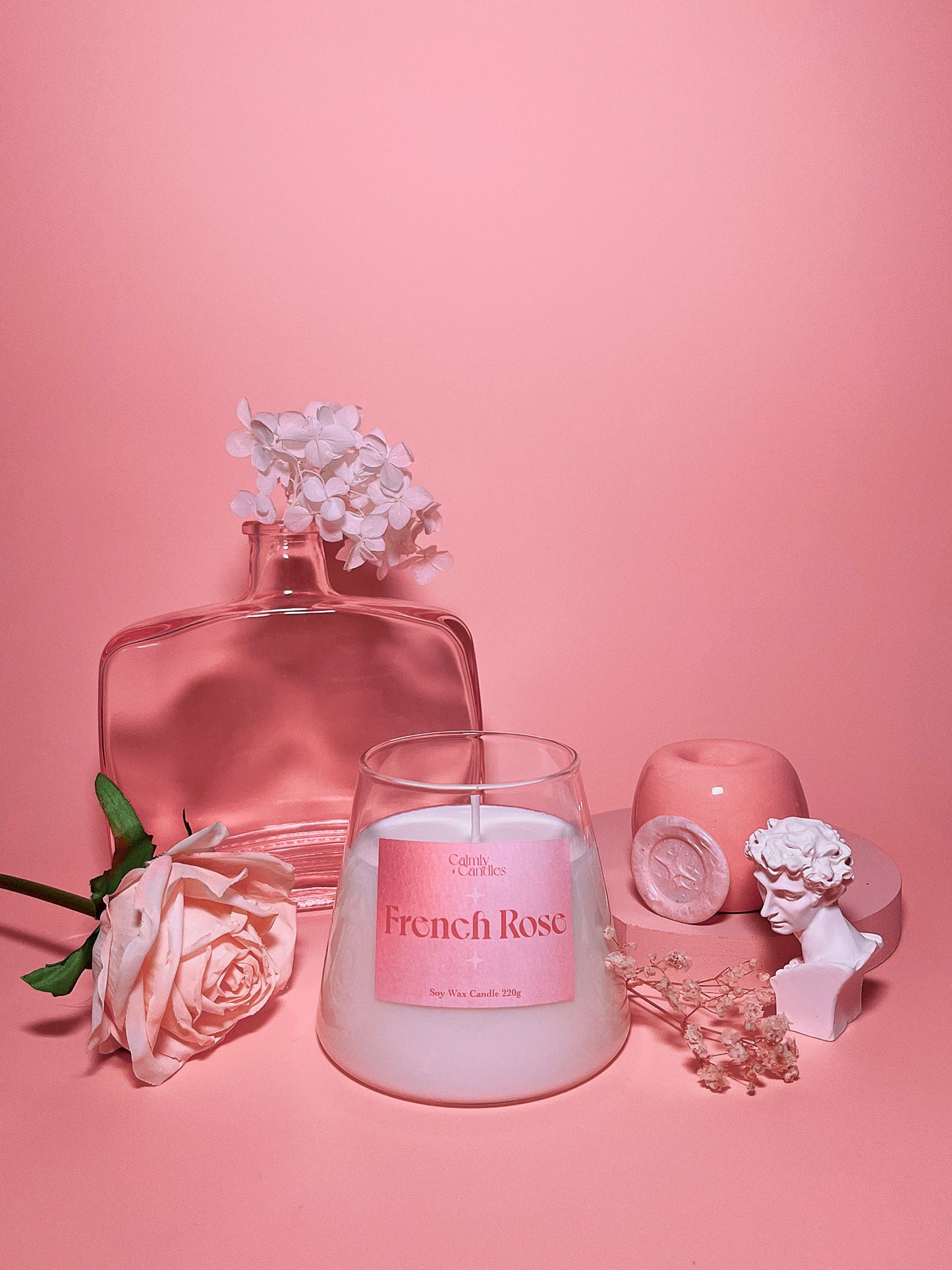 Essential Aroma Candle - French Rose 就是味道很香的蠟燭 - 法國玫瑰