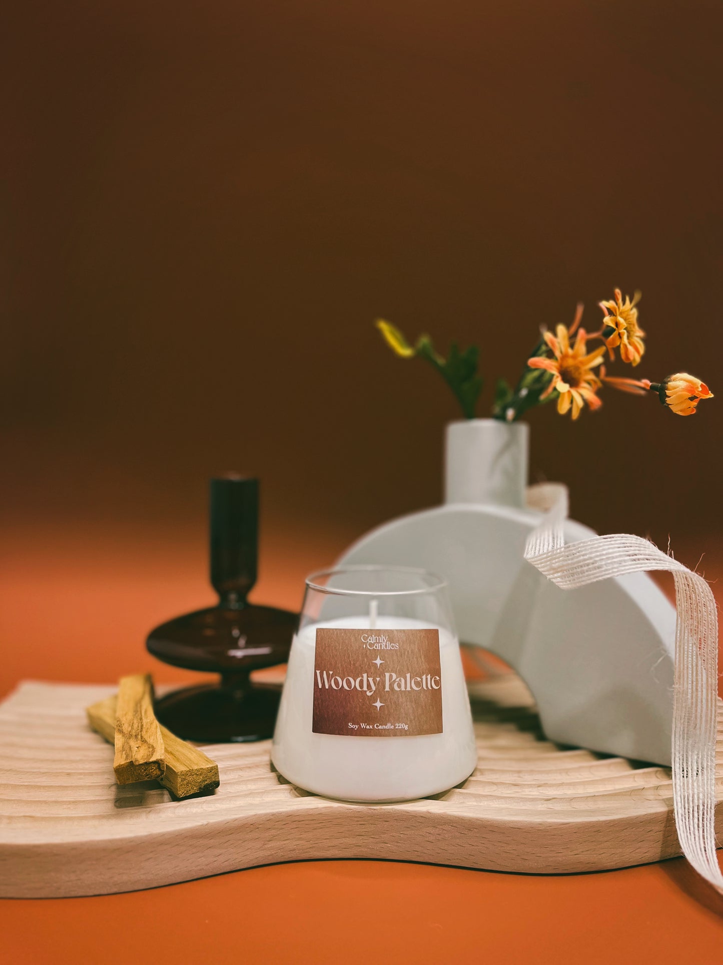 Signature Aroma Candle - Woody Palette 獨家的超香蠟燭 - 木質調色盤